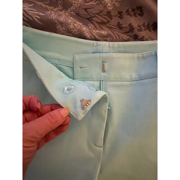 J.McLaughlin Scalloped Hem Mint Green Shorts - Size 6 - Picture 9 of 11